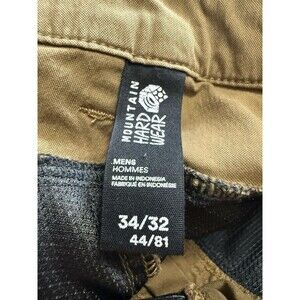 New- Mountain Hardwear Basin Trek Pant Men’s 34x32 Brown Outdoors Hiking Stretch